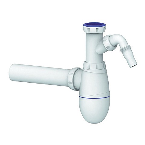 Сифон для мойки Unicorn В510V, 40х40 прямой отвод, 1 1/2'' х40 с отводом для стиральной машины преходник 40х32 купить в Новосибирске | "Проконсим"