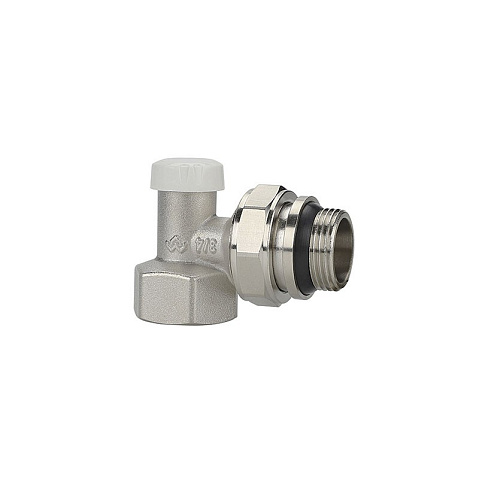 Клапан радиаторный VARMEGA VM10213 DN20 PN10 угловой настроечный G-3/4'' с уплотнением муфта-штуцер купить в Новосибирске | "Проконсим"