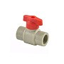 Краны шаровые ПП DN 20-25 PN 25 полупроходные серые с красной ручкой Valfex купить в Новосибирске | "Проконсим"