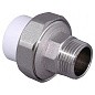 Муфта комбинированная ПП 25-3/4'' PN 25 разъёмная с наружной резьбой белая VALFEX  купить в Новосибирске | "Проконсим"