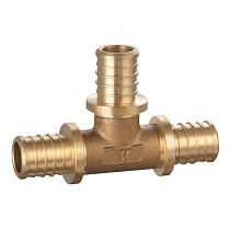 Тройники переходные латунные для PEX-PEX труб DN 16-32 PN 16 под надвижную гильзу PLP купить в Новосибирске | "Проконсим"