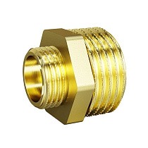 Ниппели латунные DN 15-50 PN 40 штуцер-штуцер переходный LD Pride купить в Новосибирске | "Проконсим"