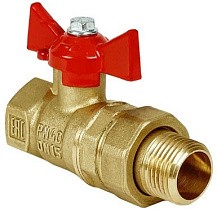Краны латунные шаровые 11Б27фт1М DN 15-32 PN 40 бабочка-американка Valfex.230 Standart ГОСТ Р 59553 купить в Новосибирске | "Проконсим"