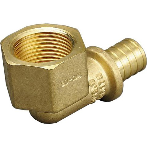 Угольник латунный для PEX труб 16-1/2'' PN 10 под надвижную гильзу с внутренней резьбой ONE PLUS купить в Новосибирске | "Проконсим"