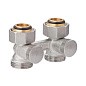 Узел нижнего подключения MVI TR.410.0505 DN 20 PN 10 прямой двухтрубный вентильного типа 20-3/4'' под евроконус, муфта купить в Новосибирске | "Проконсим"