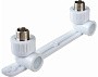 Угольник установочный двойной ПП 20-1/2'' PN 25 с наружной резьбой белый РТП 10703 купить в Новосибирске | "Проконсим"