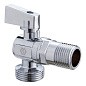 Кран латунный шаровой угловой MVI BV.463 DN 15-20 PN 10 штуцер бабочка купить в Новосибирске | "Проконсим"