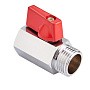 Кран латунный шаровой мини MVI BV.466 DN 15 PN 16 хромированный муфта-штуцер бабочка купить в Новосибирске | "Проконсим"