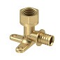 Угольник латунный для PEX труб  16- 1/2''  PN 16  под надвижную гильзу с внутренней резьбой  РосТурПласт купить в Новосибирске | "Проконсим"