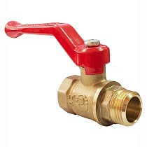 Краны латунные шаровые 11Б27фт1М DN 15-20 PN 25 рычаг муфта-штуцер Valfex Optima.215.LOR1 купить в Новосибирске | "Проконсим"