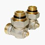 Узел нижнего подключения Vekotrim DN 15 PN 10 угловой двухтрубный 15-3/4'' с ниппелем, штуцер купить в Новосибирске | "Проконсим"