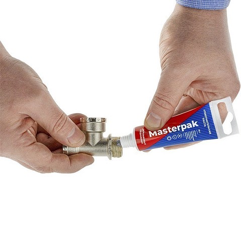 Набор уплотнительный паста +лён для воды, пара Masterpak купить в Новосибирске | "Проконсим"