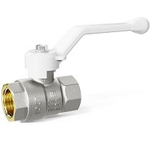 Краны латунные шаровые DN 15-50 PN 25-40 никелированные рычаг белый муфта-муфта LD Pride 47.301 купить в Новосибирске | "Проконсим"