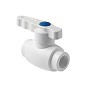 Кран шаровой ПП 32 PN 25 полный проход белый Pro Aqua PA40012