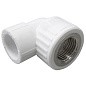 Угольник комбинированный ПП 20-1/2'' PN 25 с внутренней резьбой белый VALFEX  купить в Новосибирске | "Проконсим"
