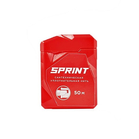сантехническая нить для герметизации резьбы Sprint 50м в многоразовом боксе блистер купить в Новосибирске | "Проконсим"