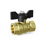 Кран латунный шаровой DN 15 PN 16 под манометр G1/2''хG1/2'' муфта-муфта бабочка LD Pride 44.340.15 купить в Новосибирске | "Проконсим"