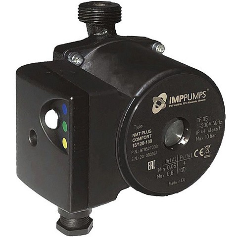 Насос циркуляционный с мокрым ротором NMT PLUS COMFORT INOX 15/90-130 100Вт 1х220В с электронным упр. резьбовой PN10 110C IMP PUMPS купить в Новосибирске | "Проконсим"