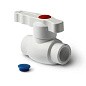 Кран шаровой ПП 40 PN 25 стандартный проход белый Pro Aqua PA44014 купить в Новосибирске | "Проконсим"