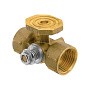 Кран латунный шаровой 11Б18бк(ф)2 DN 15 PN 16 под манометр G1/2''хG1/2'' с контрольным фланцем муфта-муфта без рычага Пензапромарматура купить в Новосибирске | "Проконсим"