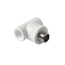 Тройники ПП DN 20-32 PN 25 комбинированные с наружной резьбой белые Pro Aqua купить в Новосибирске | "Проконсим"