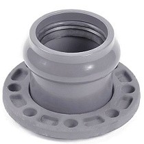Патрубки НПВХ раструбные SDR26 DN 90-315 PN 10 с металлическим фланецем Хемкор купить в Новосибирске | "Проконсим"