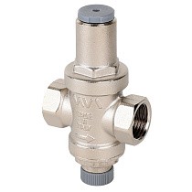 Регулятор давления латунный MVI SE.455.04 DN 15 PN 16 под манометр 1/4 поршневой Рнастр=3 бар никелированный муфта-муфта купить в Новосибирске | "Проконсим"