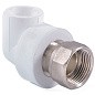 Угольник комбинированный ПП 32-1 1/4'' PN 25 с накидной гайкой белый РТП 14622 купить в Новосибирске | "Проконсим"