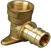 Угольники латунные для PEX труб DN 16-20 PN 10 под надвижную гильзу OP с внутренней резьбой ONE PLUS купить в Новосибирске | "Проконсим"