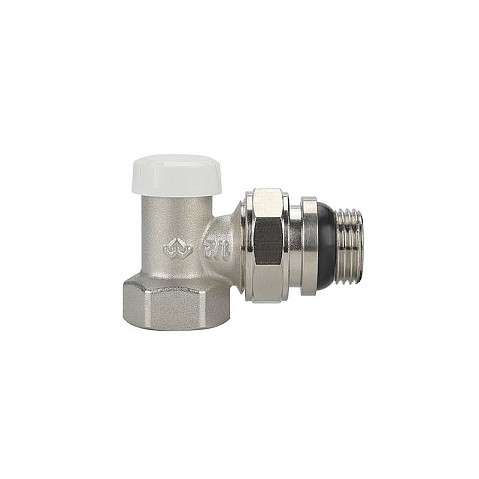 Клапан радиаторный VARMEGA VM10211 DN15 PN10 угловой настроечный G-1/2'' с уплотнением муфта-штуцер купить в Новосибирске | "Проконсим"