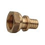 Муфта латунная для PEX труб  25-3/4''  PN 16  под надвижную гильзу с накидной гайкой  РосТурПласт купить в Новосибирске | "Проконсим"