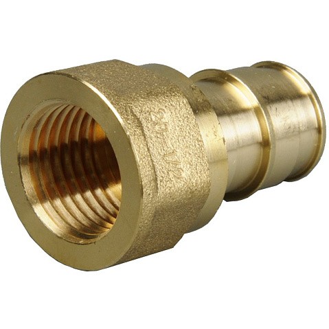 Муфта латунная для PEX труб 40-1 1/4'' PN 10 OP под надвижную гильзу с внутренней резьбой ONE PLUS купить в Новосибирске | "Проконсим"