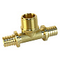 Тройник латунный для PEX труб 20-1/2''-20 PN 16 S-2,8мм под надвижную гильзу Valfex VF.433.AF купить в Новосибирске | "Проконсим"