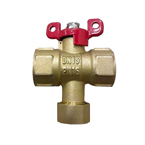 Кран латунный шаровой Пензапромарматура DN15 PN16 G1/2'' с фильтром никелированный полнопроходной муфта-муфта бабочка купить в Новосибирске | "Проконсим"