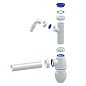 Сифон для мойки Unicorn В510V, 40х40 прямой отвод, 1 1/2'' х40 с отводом для стиральной машины преходник 40х32 купить в Новосибирске | "Проконсим"