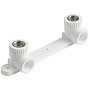 Угольник установочный двойной ПП 20-1/2'' PN 25 с внутренней резьбой белый VALFEX  купить в Новосибирске | "Проконсим"