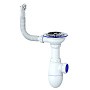 Сифон для мойки Unicorn В411P, без отвода, 3 1/2'' х40 чаша из нержавеющей стали, круглый перелив купить в Новосибирске | "Проконсим"