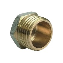Заглушки латунные DN 15-50 PN 40 никелированные штуцерная купить в Новосибирске | "Проконсим"