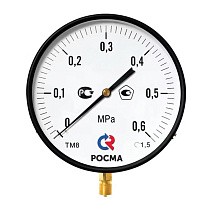 Манометры ТМ-810Р.00 котловый, 250мм, M20x1,5, радиальные РСМ купить в Новосибирске | "Проконсим"