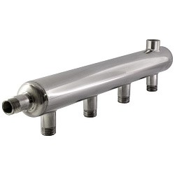  Коллектор из нержавеющей стали PLP на 9 выход. Ду50 Ру16 1 1/4" х 3/4" НР НР (922151679) со склада Проконсим в Новосибирске
