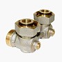 Узел нижнего подключения Vekotrim DN 15 PN 10 угловой двухтрубный 20-3/4'' под евроконус, муфта купить в Новосибирске | "Проконсим"