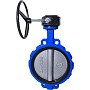 Затвор дисковый поворотный 32ч301р DN 250 PN 10 межфланцевый с диском из чугуна уплотнение-EPDM редуктор ЛМЗ Семенов