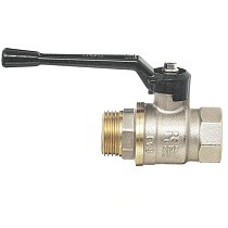 Краны латунные шаровые 11Б27п1 DN 15-40 PN 40 никелированные рычаг муфта-штуцер БАЗ А31.0.Н купить в Новосибирске | "Проконсим"