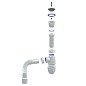 Сифон для мойки Unicorn В220, 40х50 гибкий отвод, 1 1/2'' х40 чаша из нержавеющей стали купить в Новосибирске | "Проконсим"