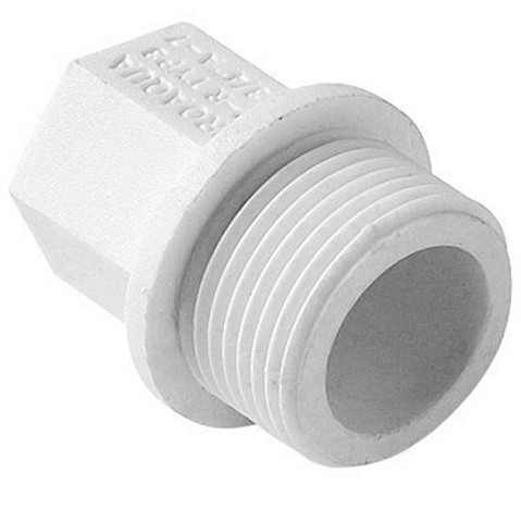 Заглушка резьбовая ПП  1/2'' PN 25 с наружной резьбой белая Pro Aqua PA15508P купить в Новосибирске | "Проконсим"