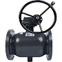 Кран стальной шаровой DN 250-200 PN 25 стандартнопроходной фланцевый 650мм с редукт. RJIP-FF РИДАН 065N0361GR