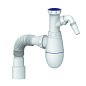 Сифон для мойки Unicorn В520V, 40х50 гибкий отвод, 1 1/2'' х40 с отводом для стиральной машины преходник 40х32 купить в Новосибирске | "Проконсим"