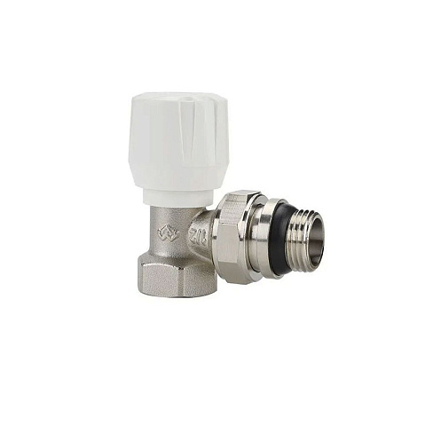 Клапан радиаторный VARMEGA VM10011 DN15 PN10 угловой G-1/2'' с уплотнением муфта-штуцер купить в Новосибирске | "Проконсим"