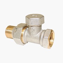 Клапан запорно-регулирующий Raditec DN 15 PN 16 прямой G1/2'' Kvs = 1,41 м3/ч для радиатора, 120гр. купить в Новосибирске | "Проконсим"