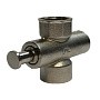 Кран латунный кнопочный КММ DN 15 PN 16 под манометр G1/2''-М20х1,5 без контрольного фланца муфта-муфта без рычага Пензапромарматура купить в Новосибирске | "Проконсим"
